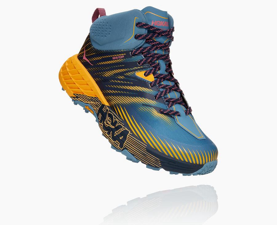 Dámske Trail Tenisky Hoka Slovakia - Speedgoat Mid Gore-Tex 2 - Modre 74983-RLJI